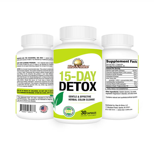 15-Day Detox Cleanse Supplement – Gut Health, Digestion Support & Bloating Relief | Daily Full Body Cleanse for Gut Reset & Wellness